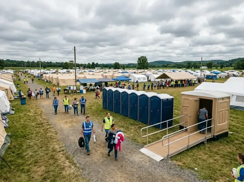 disaster-relief-camp-restrooms-010 — frequently asked questions, Dumpster & Portable Bathrooms Rental in Central, LA